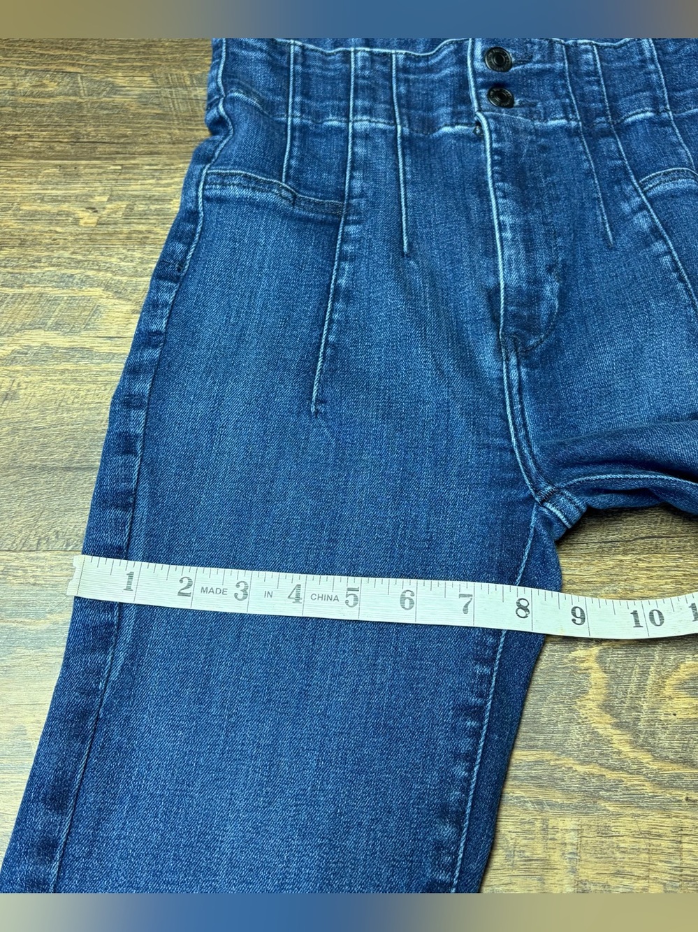 Free People We the Free Jayde Flare Ultra High Rise Jeans Womens 27x31 Boho - Picture 7 of 12